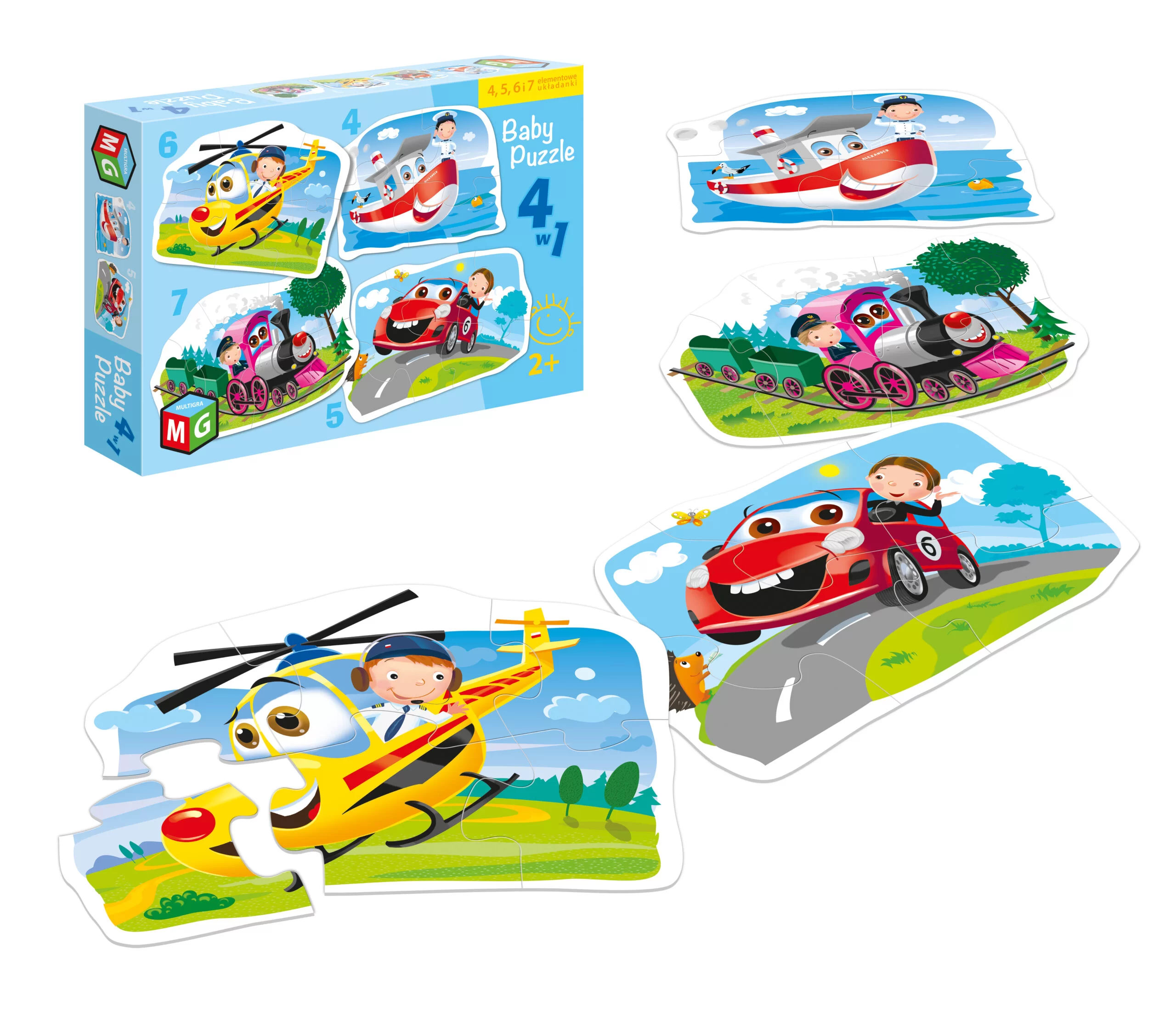 Baby Puzzle Pojazdy - Multigra