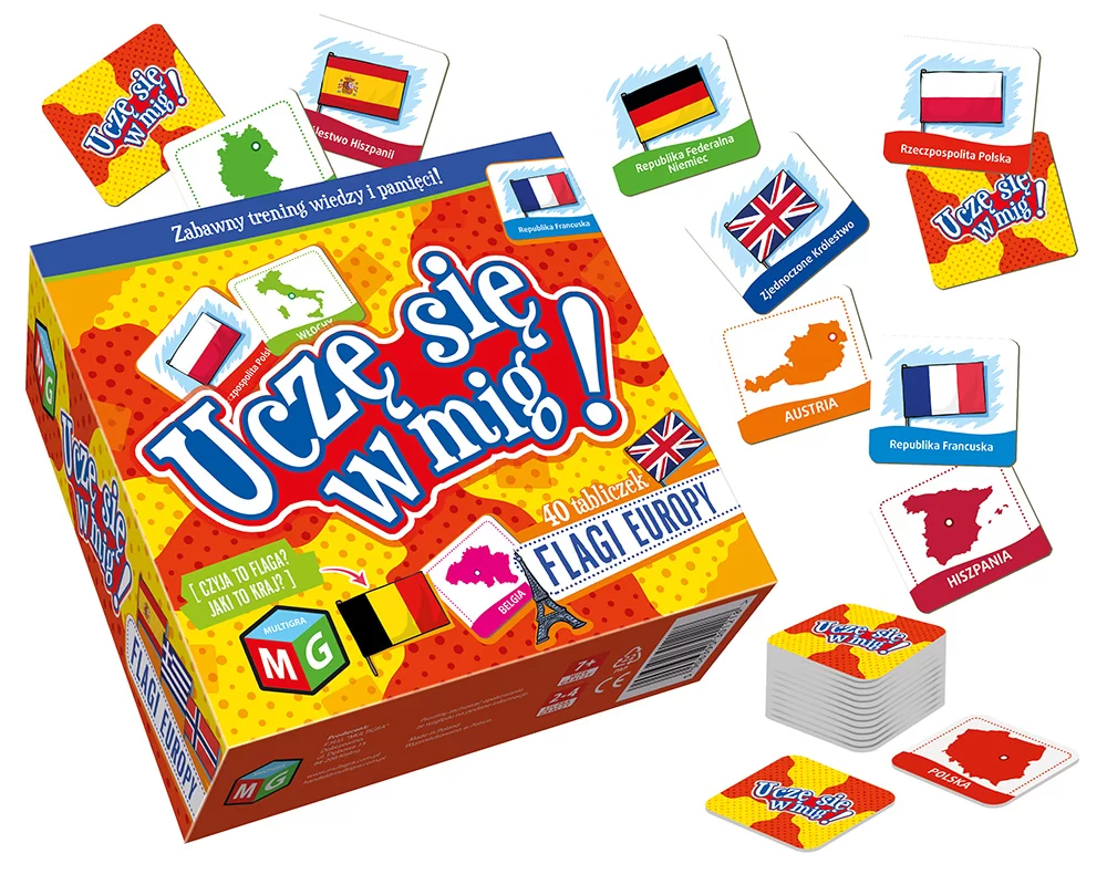 Flagi Europy - Uczę się w mig (Multigra)
