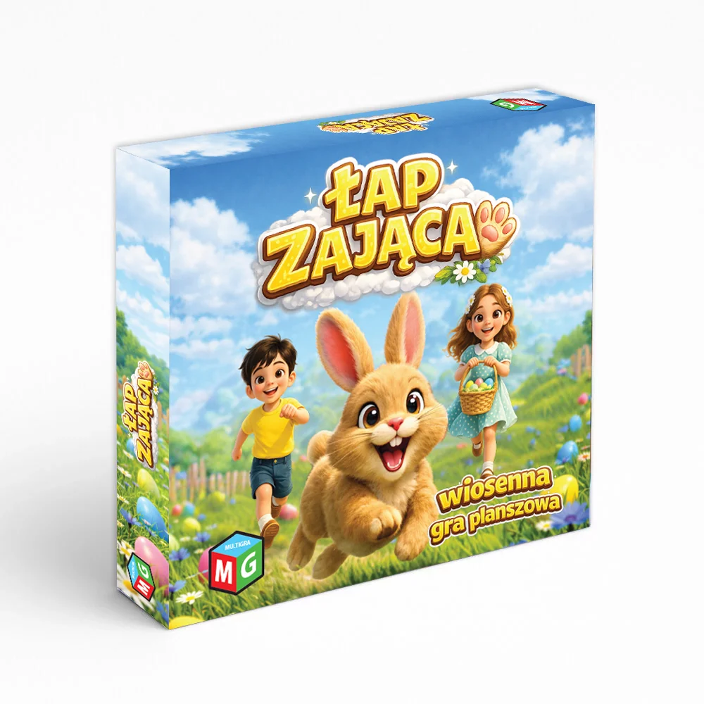 Łap Zająca - rodzinna gra planszowa dla dzieci od 4 lat, Multigra