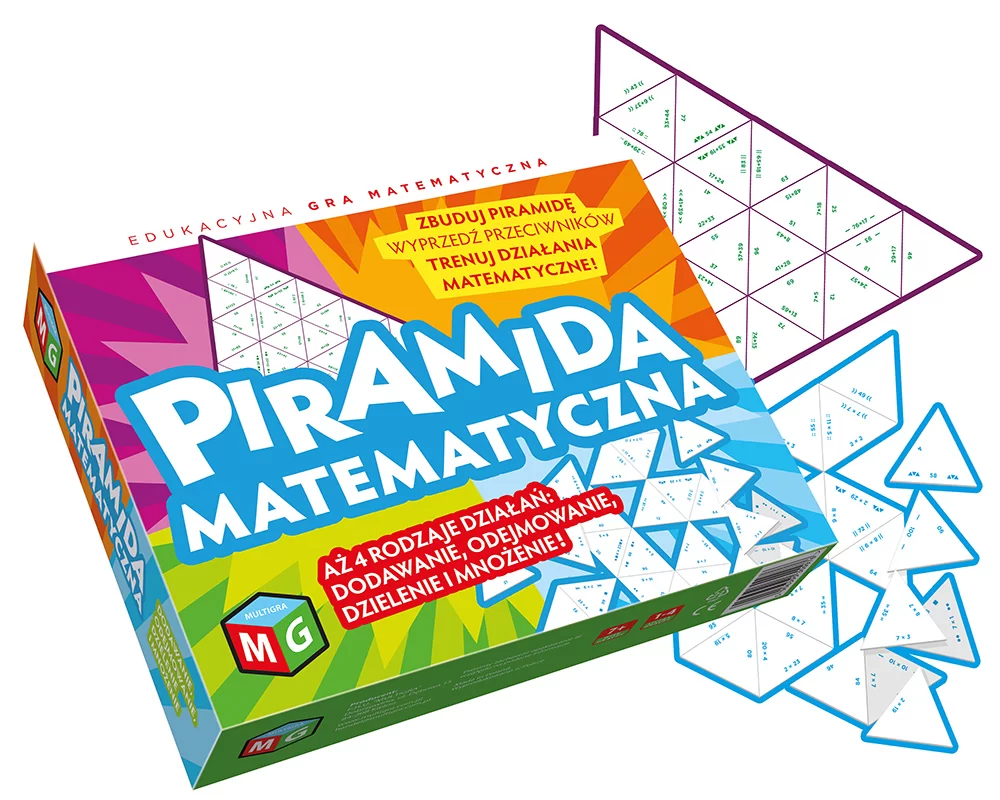 Piramida matematyczna Multigra - gra edukacyjna z działaniami