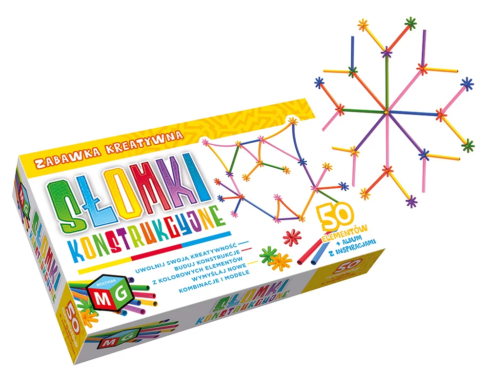 Słomki konstrukcyjne 50 elementów - Multigra