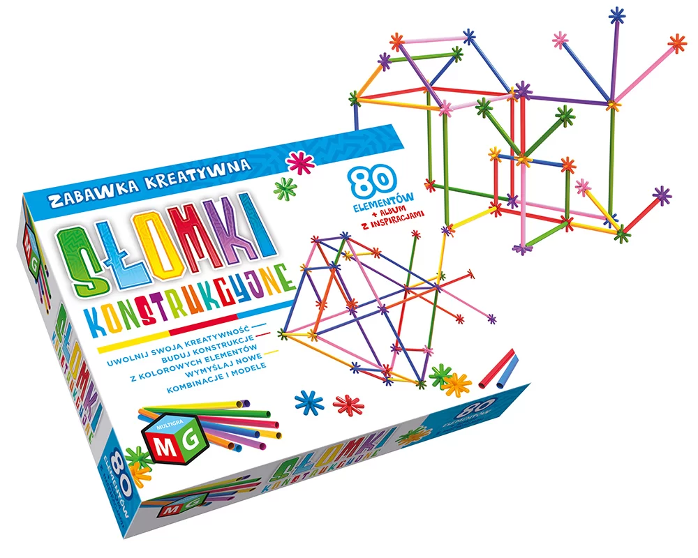 Słomki konstrukcyjne 80-81 elementów - Multigra