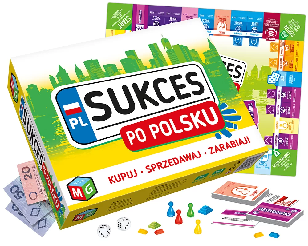 Sukces po Polsku - gra planszowa inwestycyjna Multigra (dla 2-4 graczy)