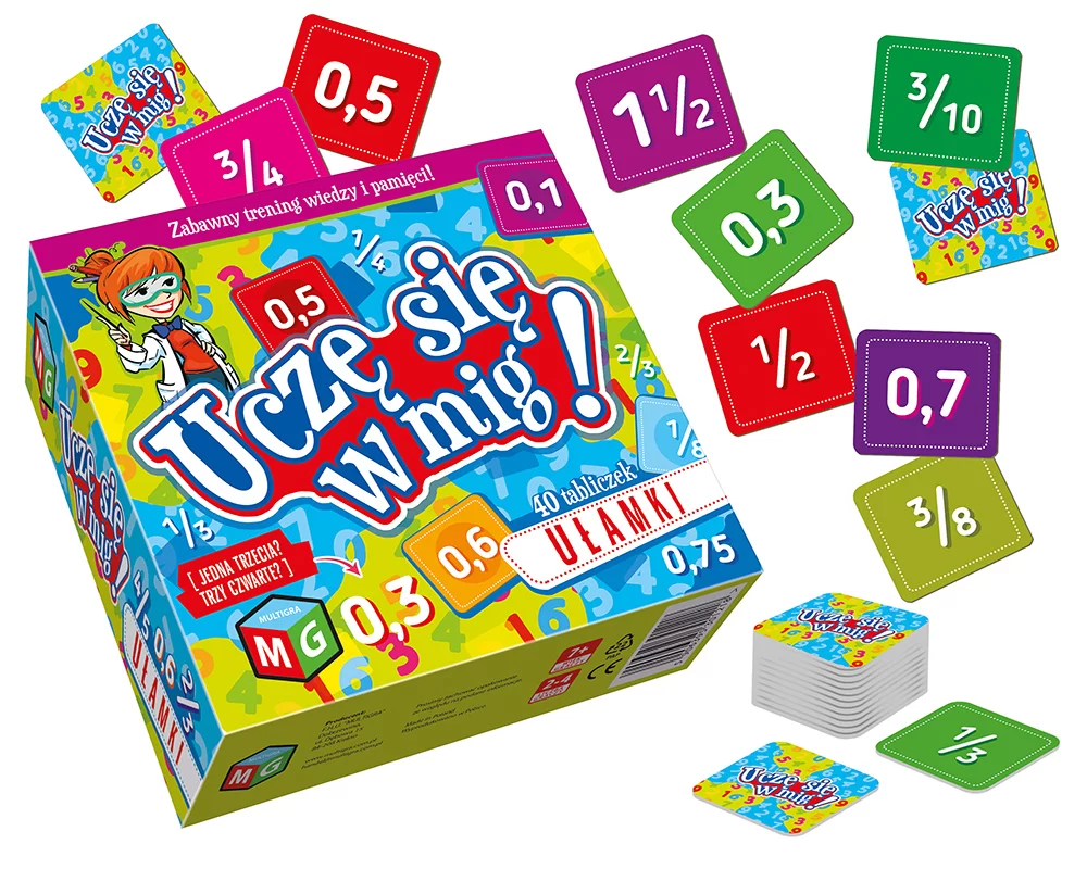 Ułamki - Uczę się w mig - Multigra - gry dla każdego