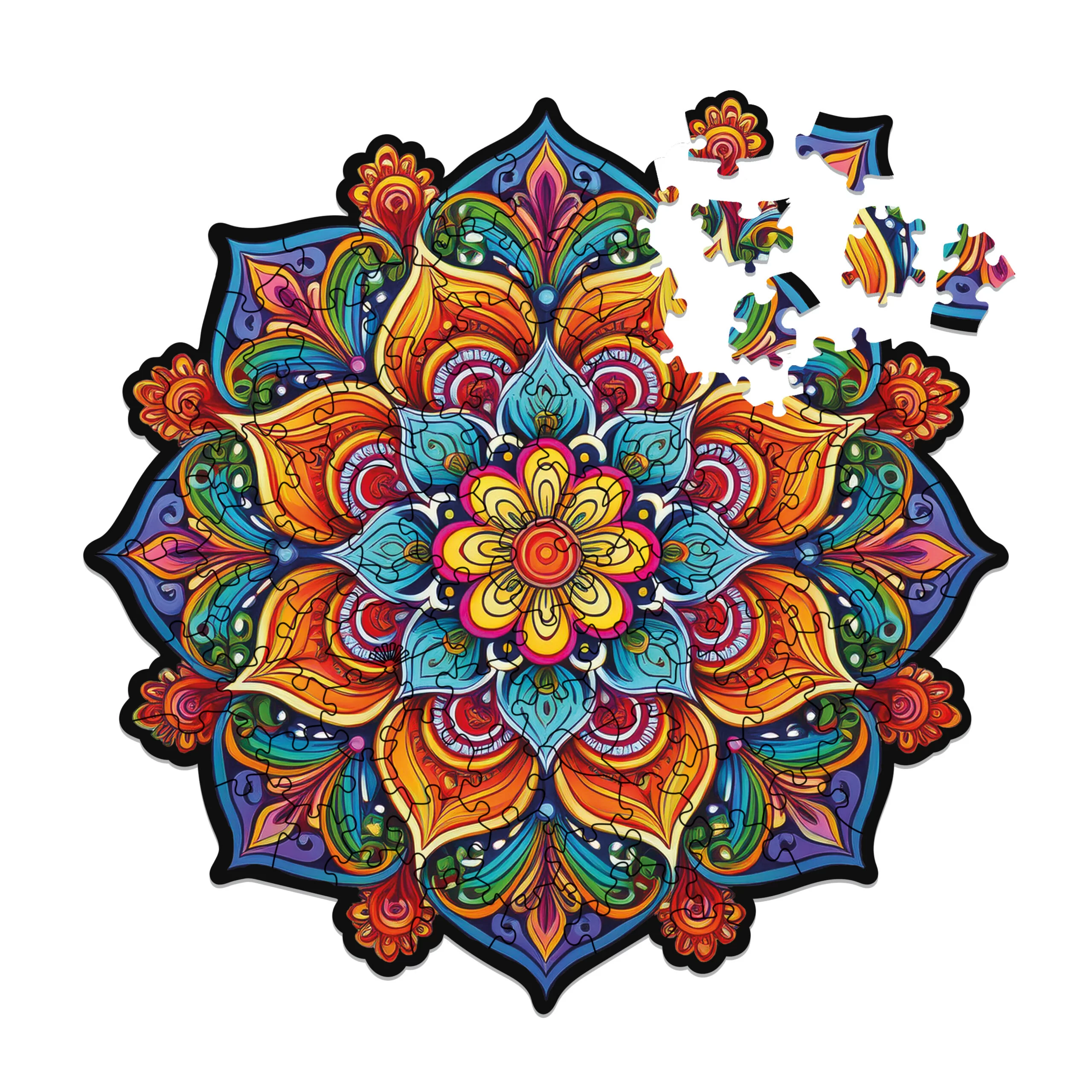 Mandala Radości - puzzle drewniane 100 el. Peace and Harmony (Alexander)