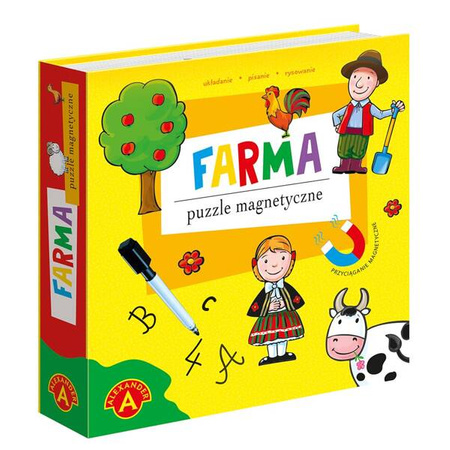PUZZLE MAGNETYCZNE, UKŁADANKA - FARMA (Alexander)
