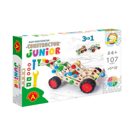 Mały Konstruktor Junior 3x1 Sportcar - Alexander (zestaw do skręcania