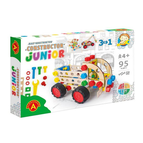 Mały Konstruktor Junior 3x1 Truck - zestaw do skręcania Alexander