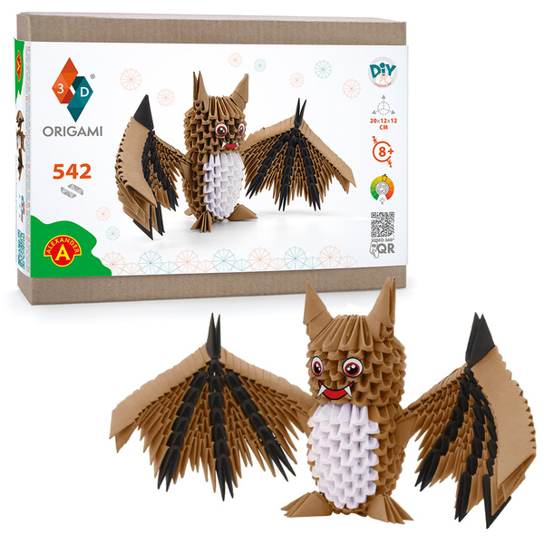 ORIGAMI 3D - NIETOPERZ BRĄZOWY - Alexander