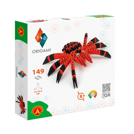 Origami 3D - Pajęk Alexander (zestaw do tworzenia bez kleju i bez