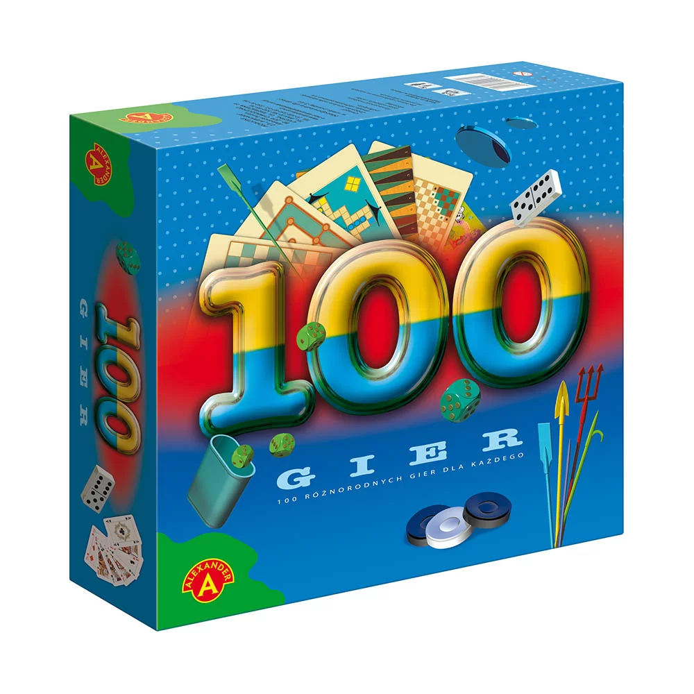 100 gier - zestaw planszowych i edukacyjnych dla dzieci (Alexander)