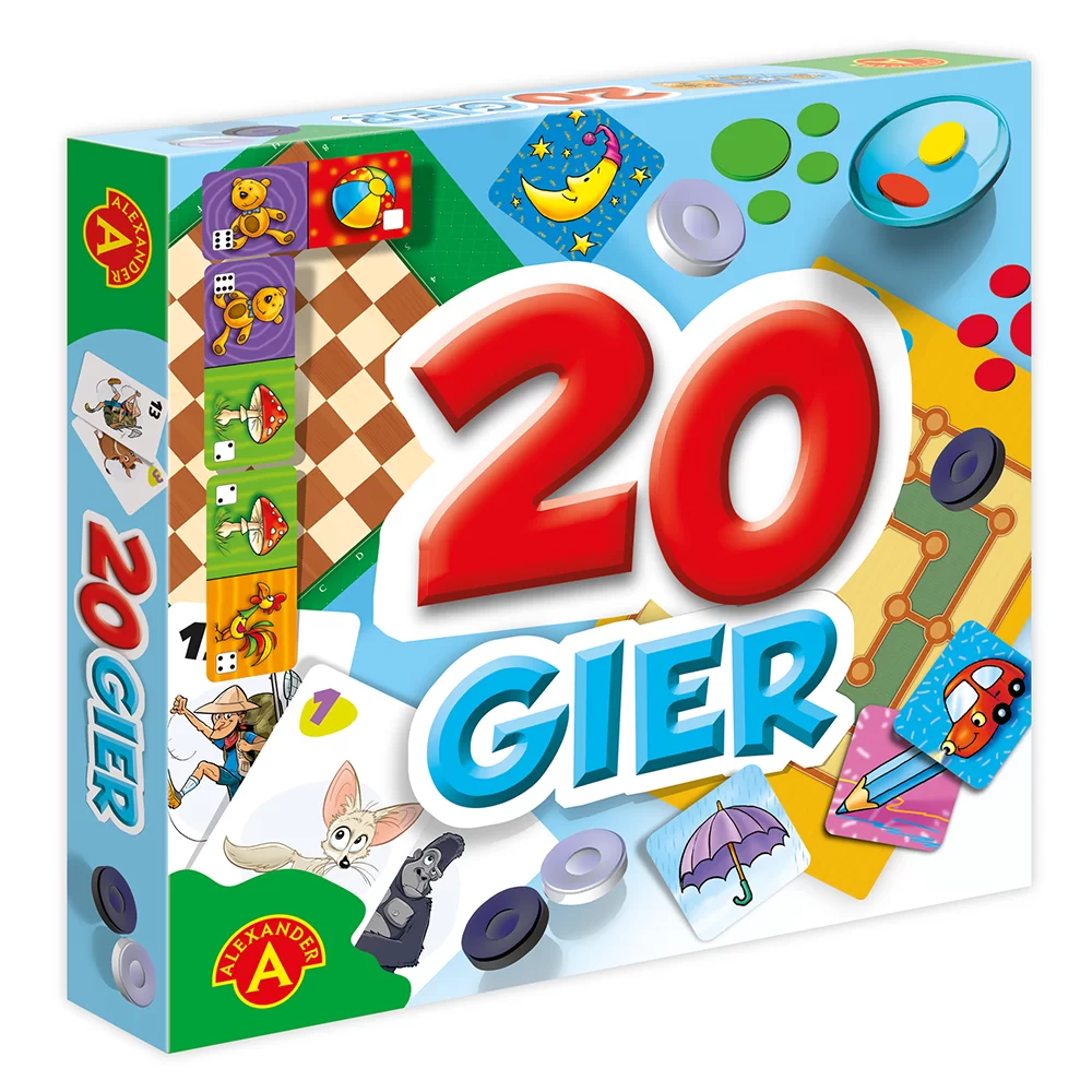 20 Gier - zestaw gier familijnych Alexander